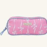 Peyton Pencil Pouch- 	 Bell Court Bows (Hamptons Hot Pink)/Beale Street Blue