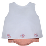 Orange and Purple Paw Diaper Set