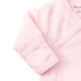 Pink Pointelle Cross Tee and Pant Set