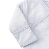 Light Blue Pointelle Cross Tee and Pant Set