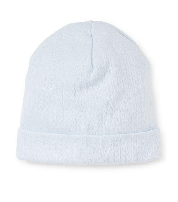 Blue Pointelle Hat