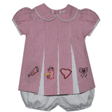 Gamecock Garnet and Black Four Logos Bloomer Set