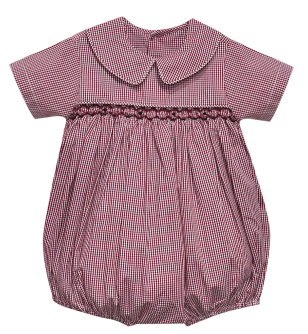 Gamecock Black and Garnet Smocked Boy Bubble