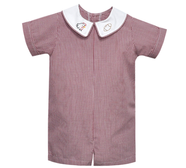 Gamecock Garnet and Black Romper
