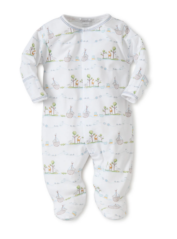Blue Noah's Print Footie