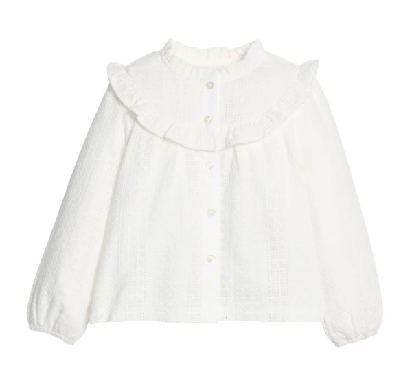 Bisby Cintra Top- White Eyelet
