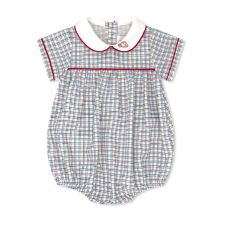 Covington Bubble, Primary Plaid with Cars