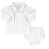 Little One Diaper Set, Warren White and Palmer Blue