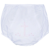 Landon Diaper Cover, Pink Cross