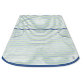 Tennis Skirt -PISTACHIO GREEN AND BATON ROUGE BLUE STRIPE, BATON ROUGE BLUE WELTING AND TIE