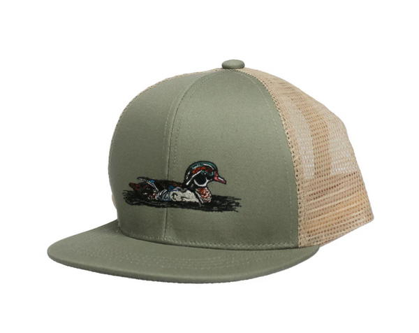 Boys Trucker Hat Wood Duck