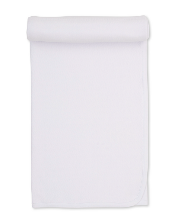 Jacquard blanket- white