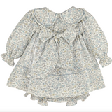 Blue Whimsy Floral Petal Float Dress