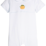 Crochet Ream Romper - Pumpkin