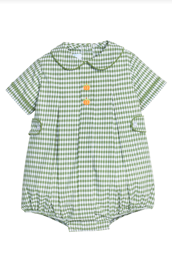 Embroidered Nicholas Bubble - Pumpkin