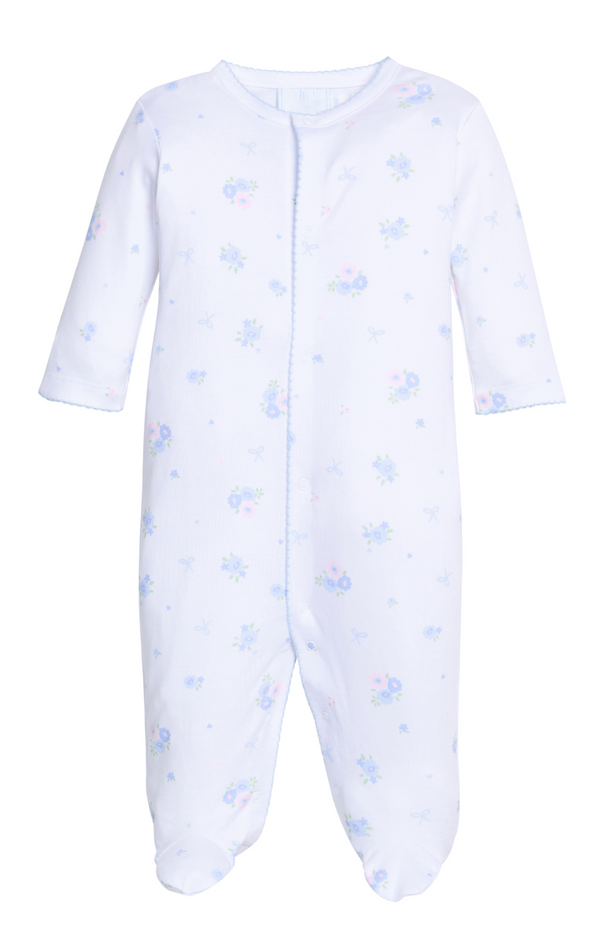 Printed Footie - Blue Bell Floral