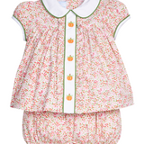 Ruffled Sally Bloomer Set - Pumpkins