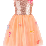 Butterfly Bliss Dress- Peach