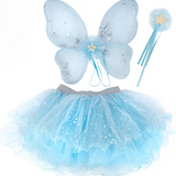 Iridescent Celestrial Fairy Wings, Tutu, Wand