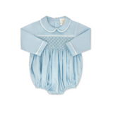 WINDSOR BUBBLE- BIRMINGHAM BLUE, BLUE SMOCKING