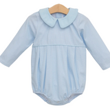 Archie Bubble- Light Blue Microgingham