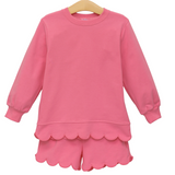 Sophia Scalloped Set- Pink