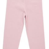 Scalloped Leggings- Light Pink Microgingham