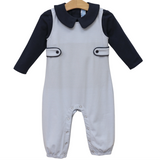 Gabriel Jon Jon Set- Light Blue Stripe/ Navy