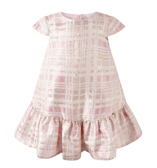 Check Damask Party Dress