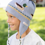 Parrish Pom Pom Hat- 	Sarasota Sky/Ducks