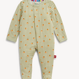 Pumpkin Plaid Modal Footie