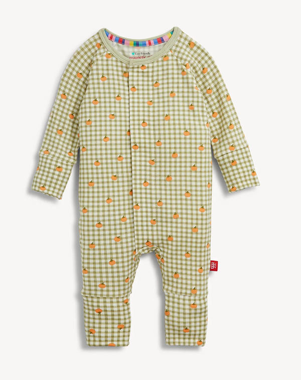 Pumpkin Plaid Modal Conv Coverall