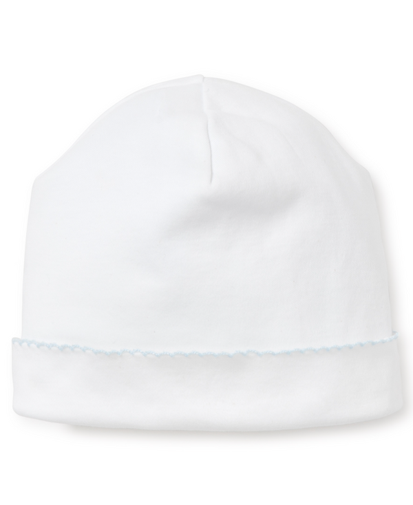Kissy basic hat- White and Light Blue