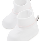 Kissy basic booties- White/Pink