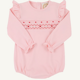 Long Sleeve Biltmore Bubble, Sandpearl Pink and Rosebuds