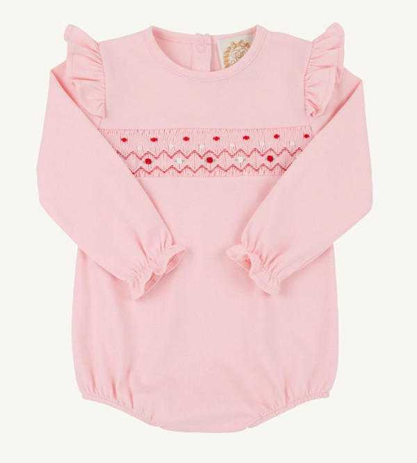 Long Sleeve Biltmore Bubble, Sandpearl Pink and Rosebuds