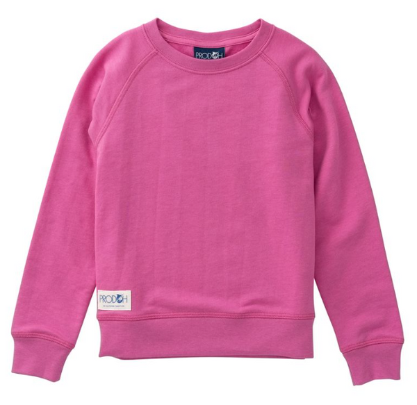 Girl's Crew Control Sweatshirt, Phlox Pink