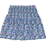 Shirred Circle Skirt, Brookline Blossoms Blue