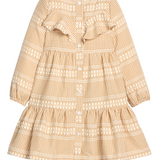 Western Dress, Geneva Gingham Khaki