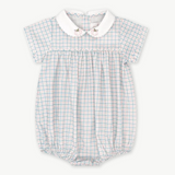 Covington Bubble, Countryside Plaid, Pumpkin Collar Embroidery