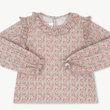 Evelyn Blouse, Long Sleeve, Autumn Garden