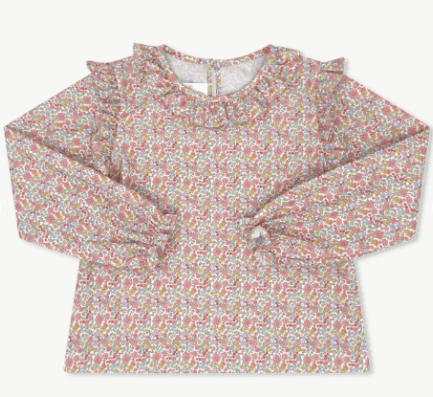 Evelyn Blouse, Long Sleeve, Autumn Garden