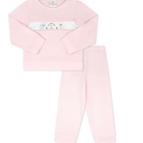 Lagniappe Play Set, Lemonade Pink with Farm Embroidery
