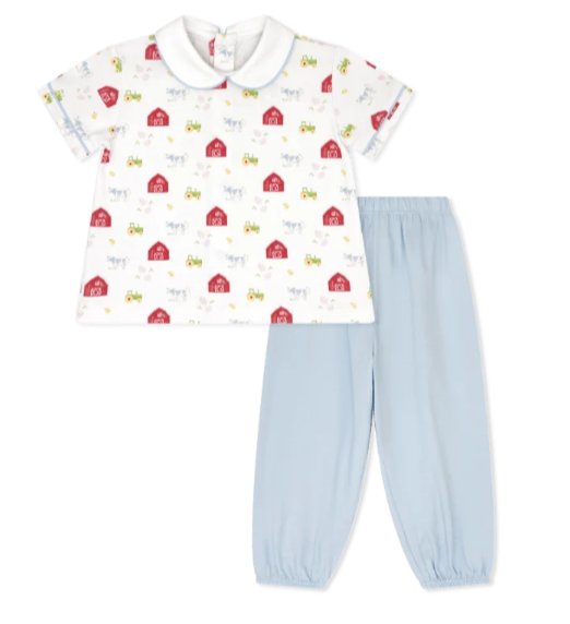 Sibley Pant Set, Barnyard Tales