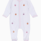 Pumpkin Party Footie, Pink