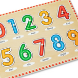See Inside Numbers Peg Puzzle, 10 pieces