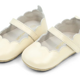 Mimi Scalloped Crib Mary Jane, Oyster