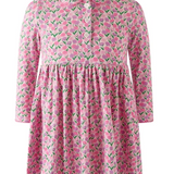 Pink Daisy Jersey Dress