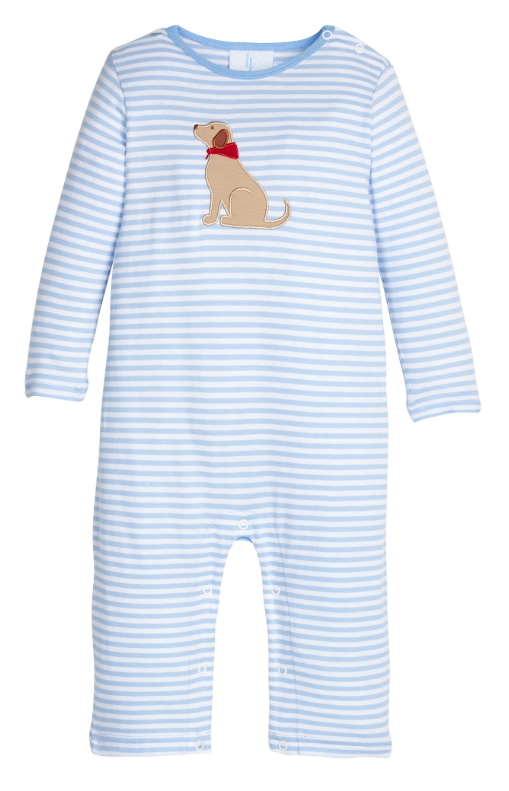 Applique Romper, Seated Lab