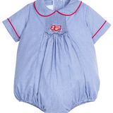 Chest Smocked Bubble, Fire Truck